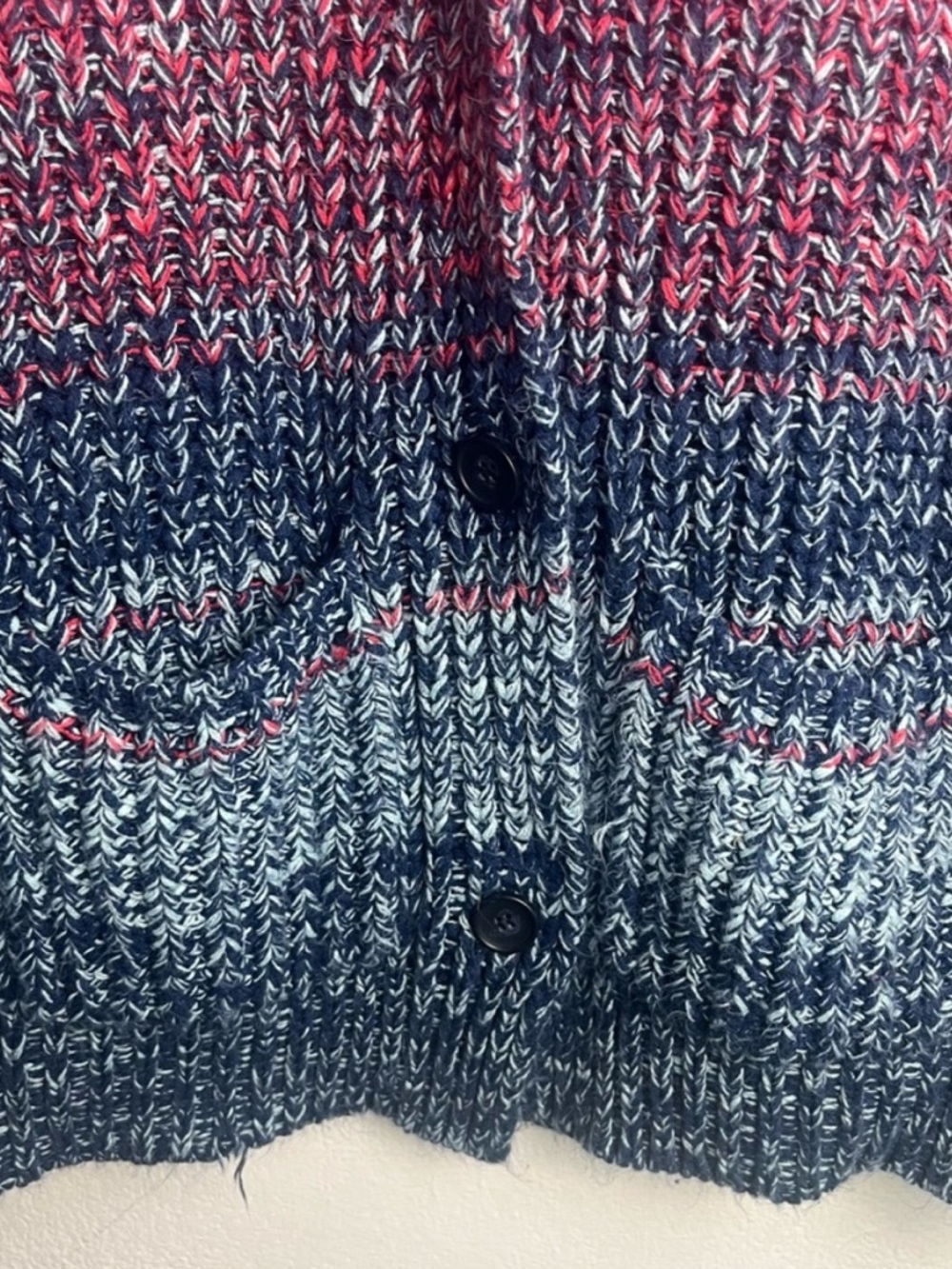 525 America Multicolor Knit Cardigan Open Front Sweater - Picture 3 of 12